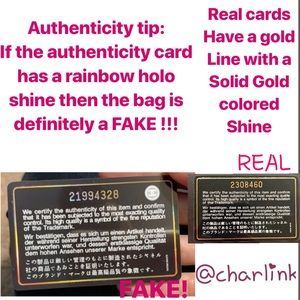 chanel authentic card